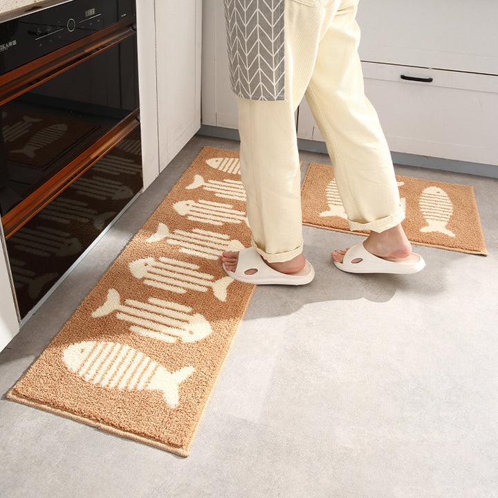 Nautical-Themed Kitchen Runner Mat for Home