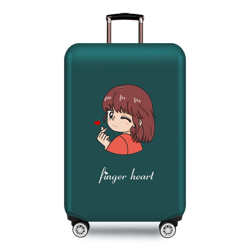 Ladies hard shell suitcase with elegant pattern print Stornfield