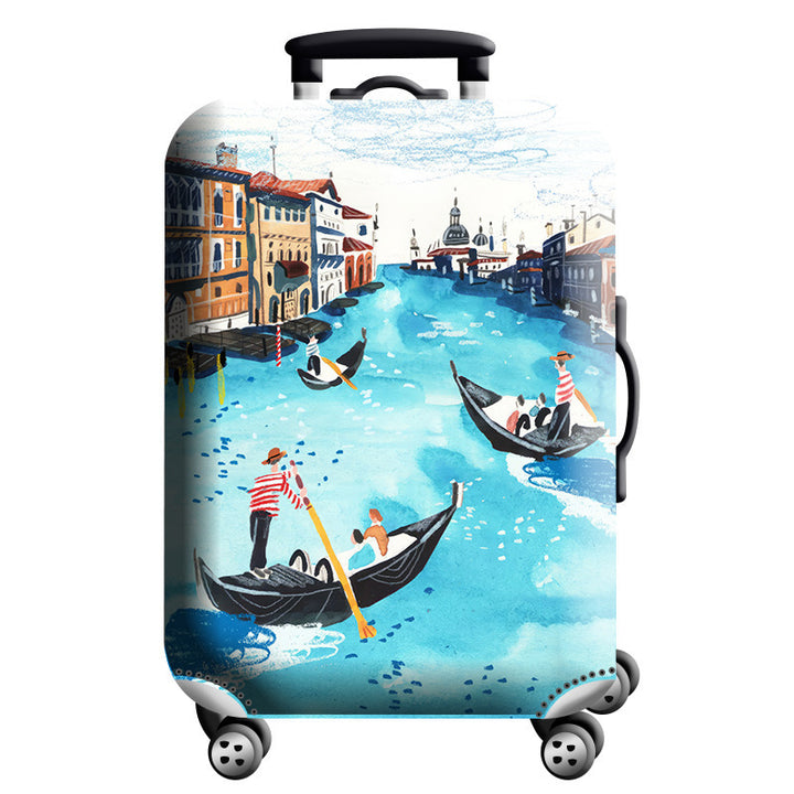 Unisex hard-shell suitcase with modern geometric design Stornfield