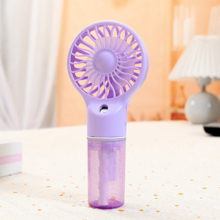 Women Portable Spray Fan with USB Charging Function and Ergonomic Handle Stornfield
