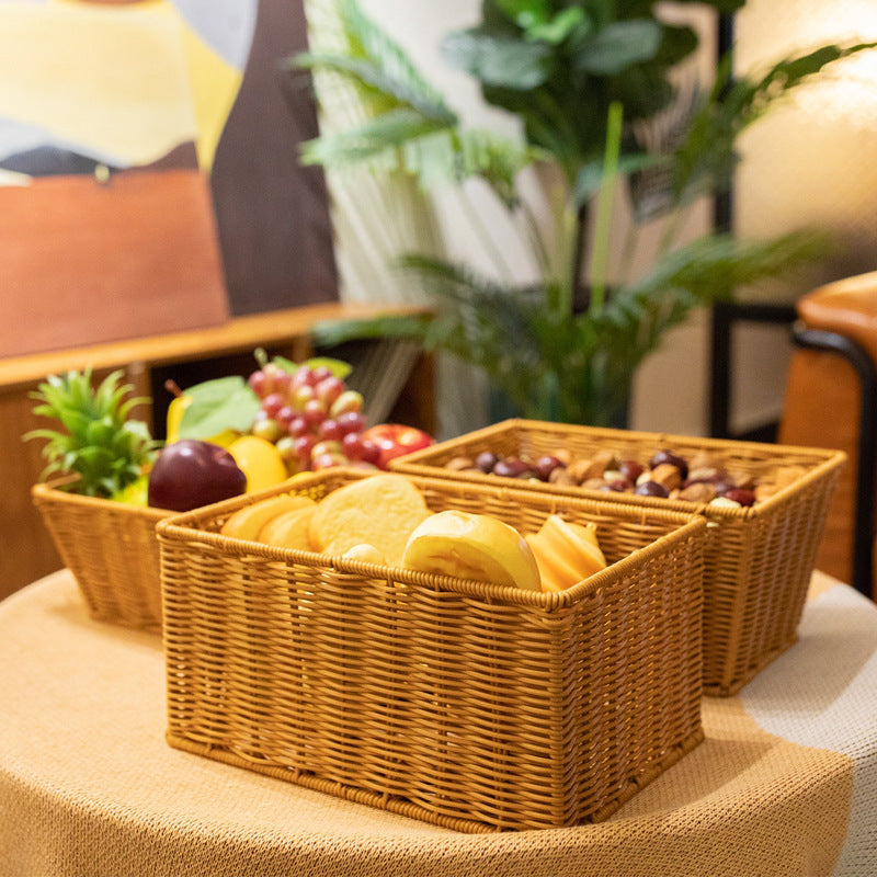 Women's rectangular basket made of woven material Stornfield