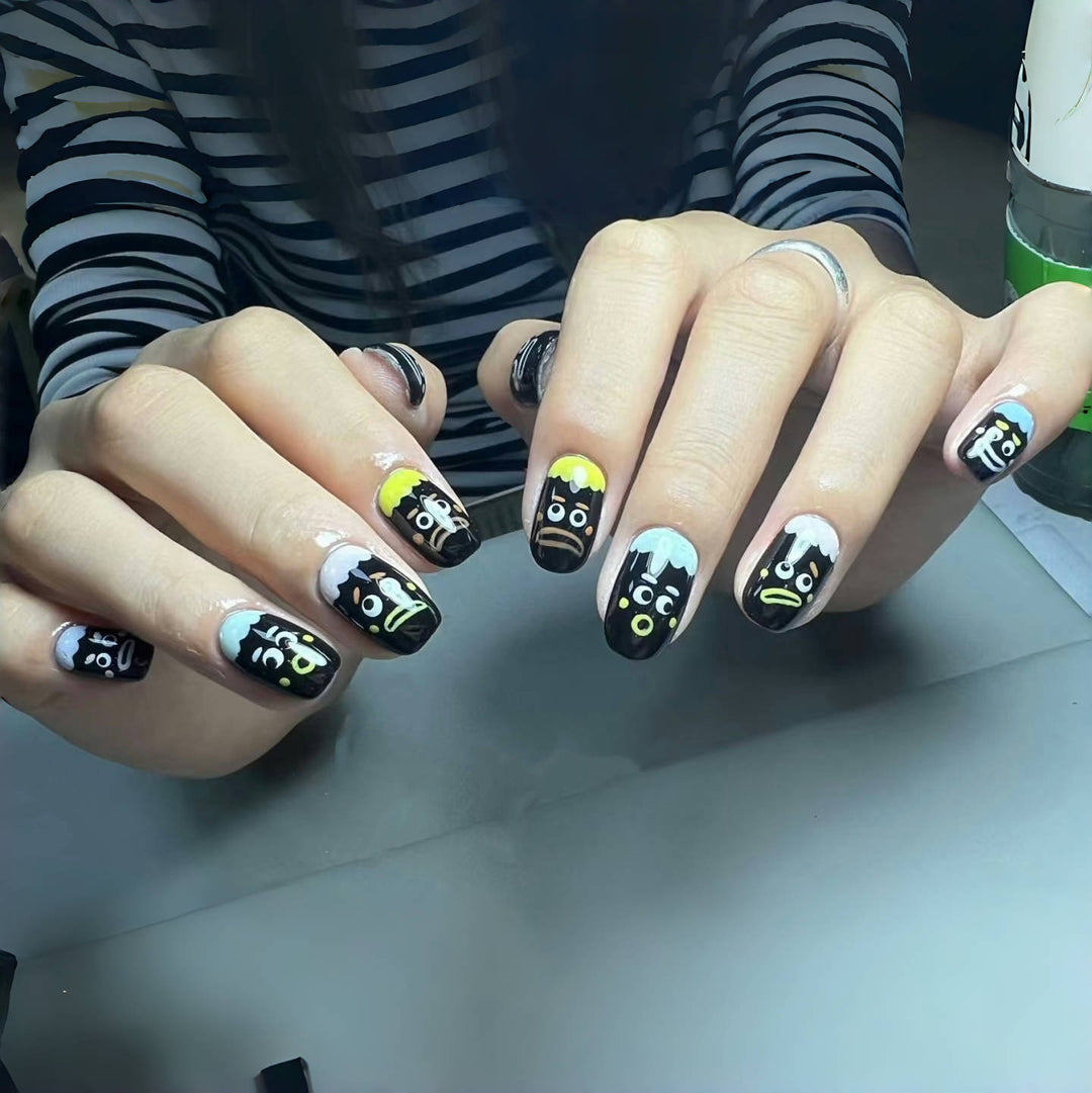 Whimsical Character Press-On Nail Collection