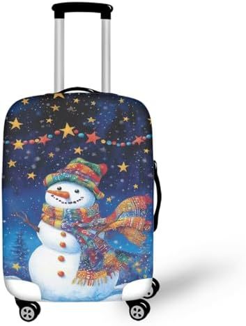 Unisex nano elastic suitcase cover with horse and sunflower motif, stretchable stretch protection for hard shell trolley with zipper Stornfield
