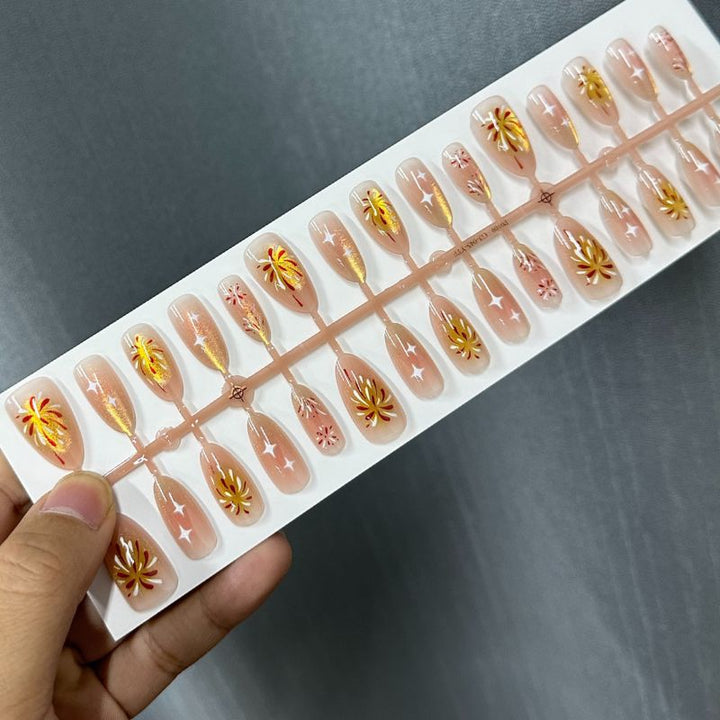 Artistic Ombre Press-On Nail Tips Set Stornfield