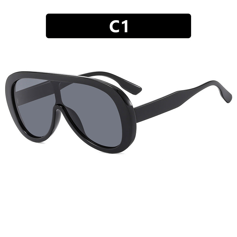 Women’s futuristic sports sunglasses with wide lens and UV protection Stornfield