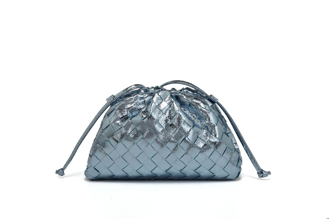 Elegant Woven Leather Bucket Bag Stornfield
