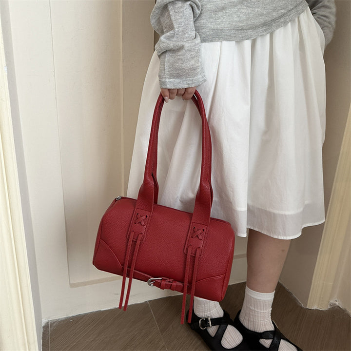 Modern Textured Handheld Satchel