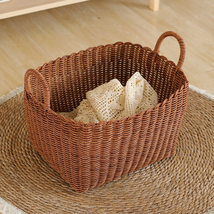 Handwoven Versatile Storage Basket with Ergonomic Handles Stornfield