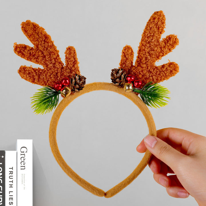 Festive Reindeer Antler Headband