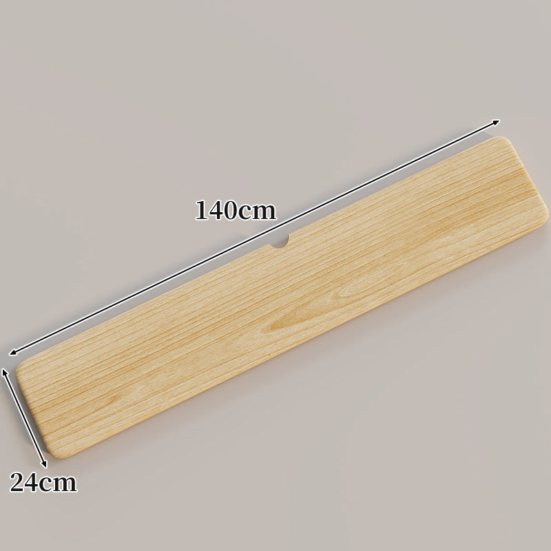 Ergonomic Solid Wood Keyboard Palm Rest with Cable Notch