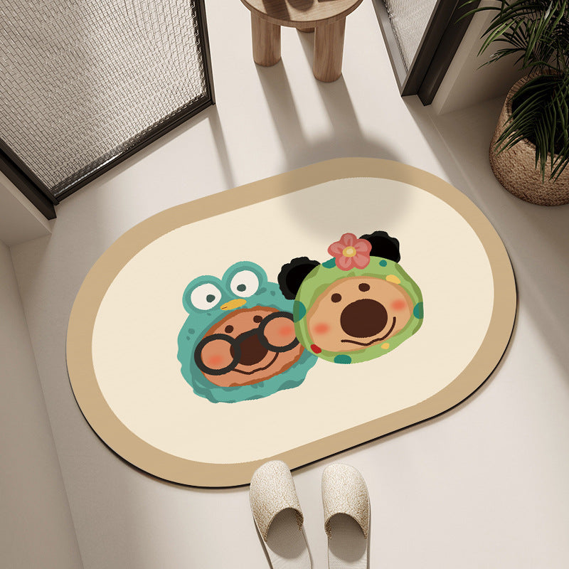 Cute Cartoon Dog Bath Mat Stornfield