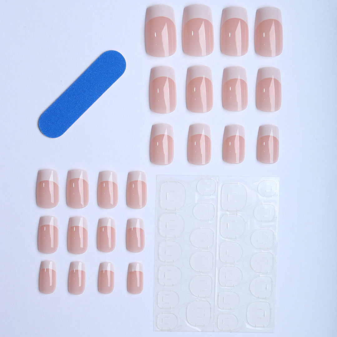 Artificial Nails in Elegant French Style Cold Stornfield