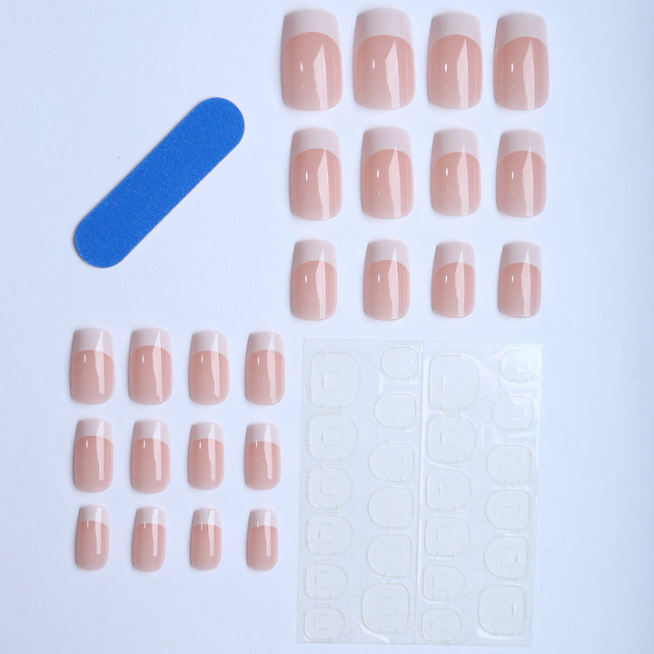 Artificial Nails in Elegant French Style Cold Stornfield