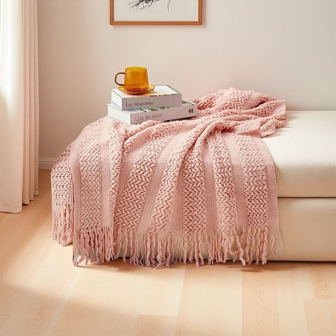 Cozy Knit Throw Blanket