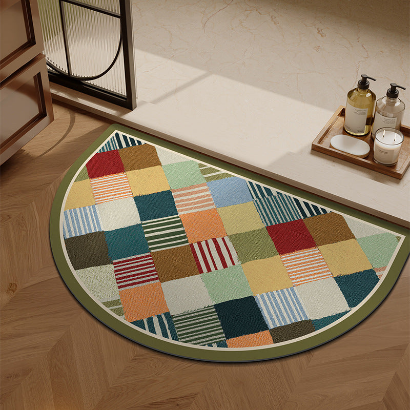 Plush Patterned Entrance Mat