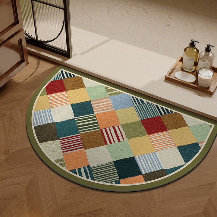 Plush Patterned Entrance Mat