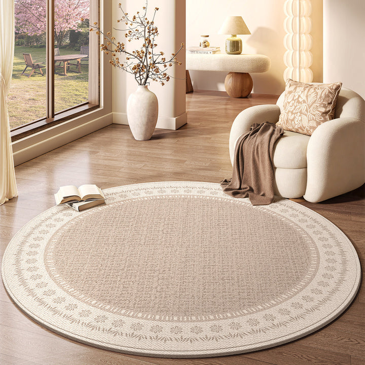 Natural Fiber Decorative Round Area Rug