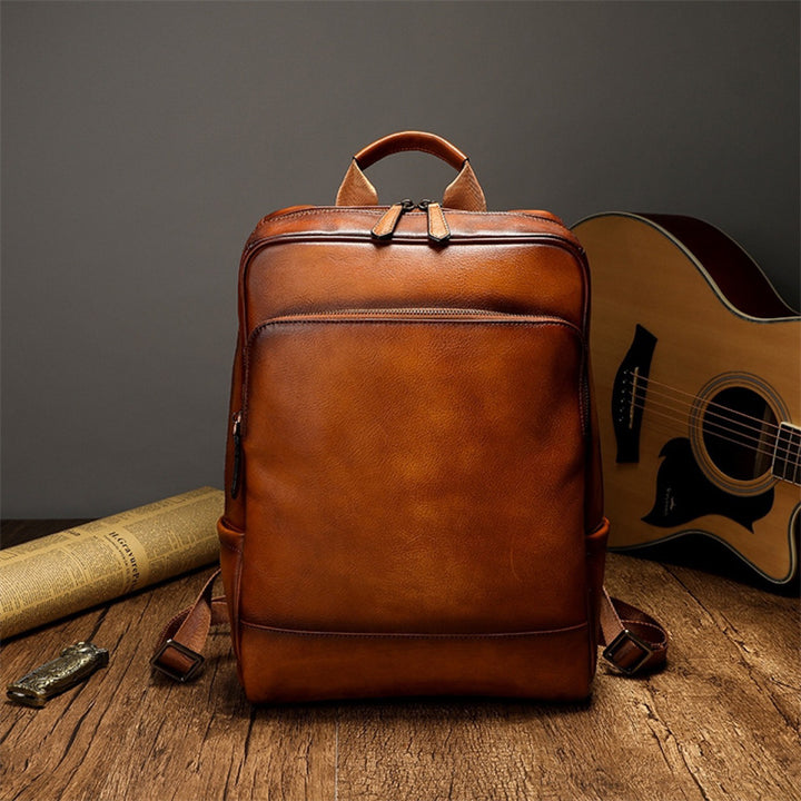 More Elegant and Functional Backpack Made of High-Quality Leather Stornfield