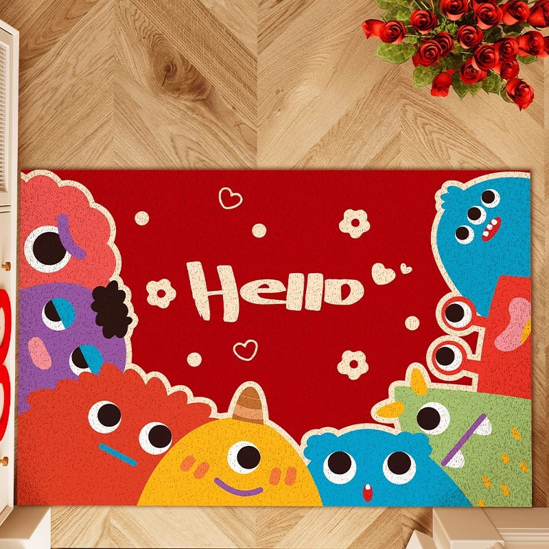 Decorative Heart Pattern Area Mat