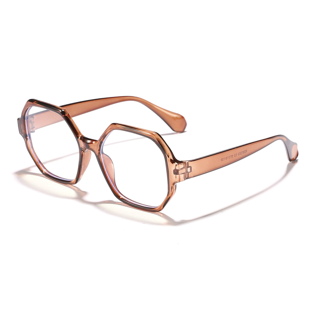 Women's fashionable sunglasses with hexagonal frame and UV protection Stornfield