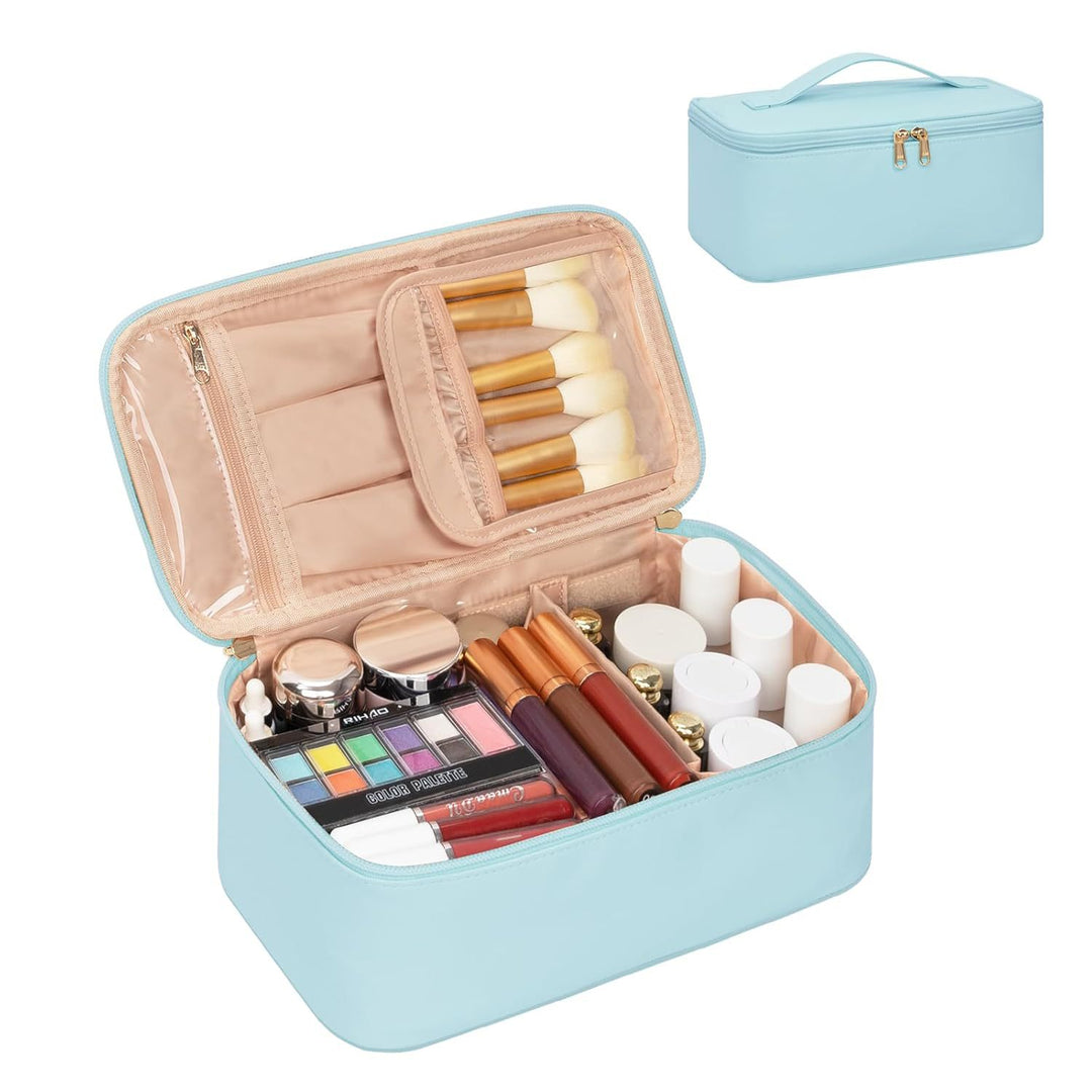 Cosmetic Organizer with Compartments and Mirror Stornfield