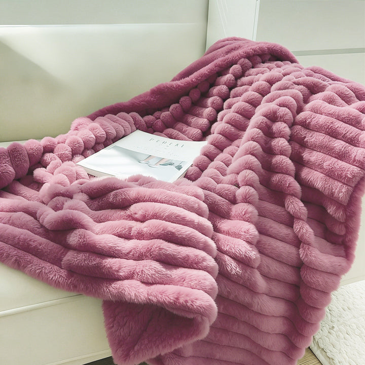 Women Super Soft Plush Blanket with 3D Structure Stornfield