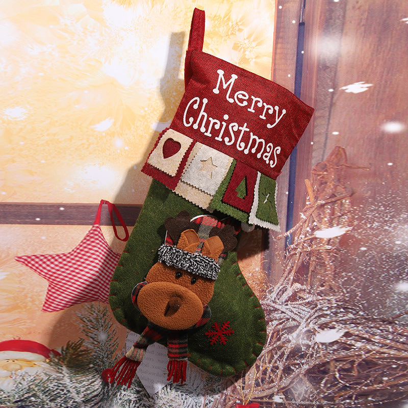 Cute Christmas stocking with reindeer motif Stornfield