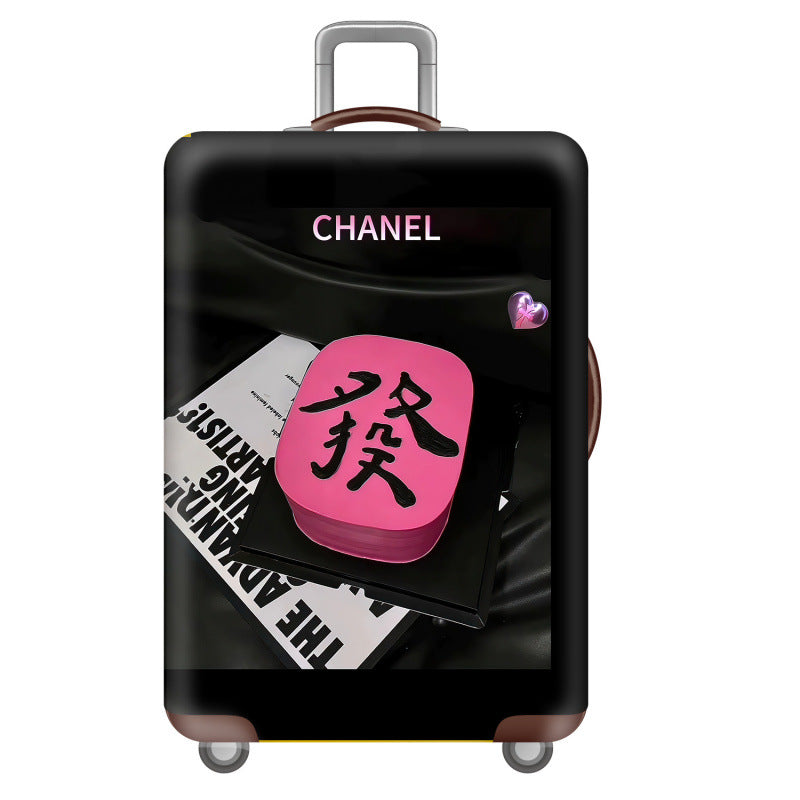 Women's hard shell suitcase with creative oriental motif Stornfield