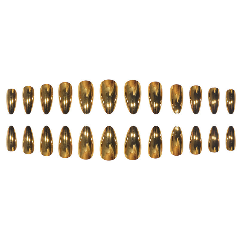 Elegant Metallic Stiletto Press-On Nails Stornfield