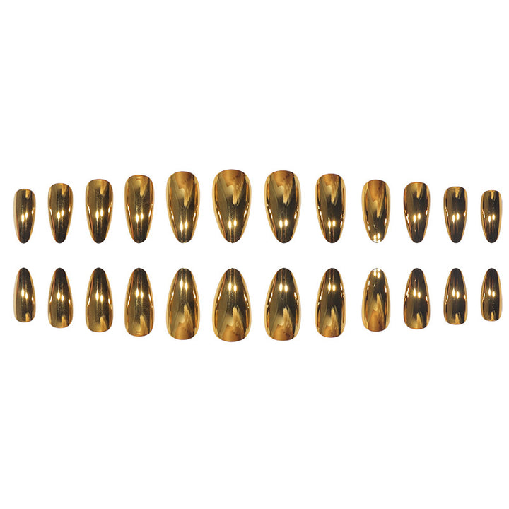 Elegant Metallic Stiletto Press-On Nails Stornfield