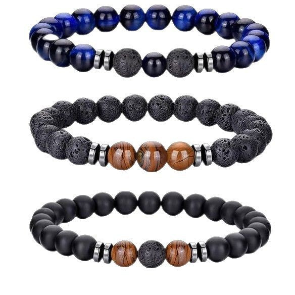 Natural Stone Beaded Bracelet Set Stornfield