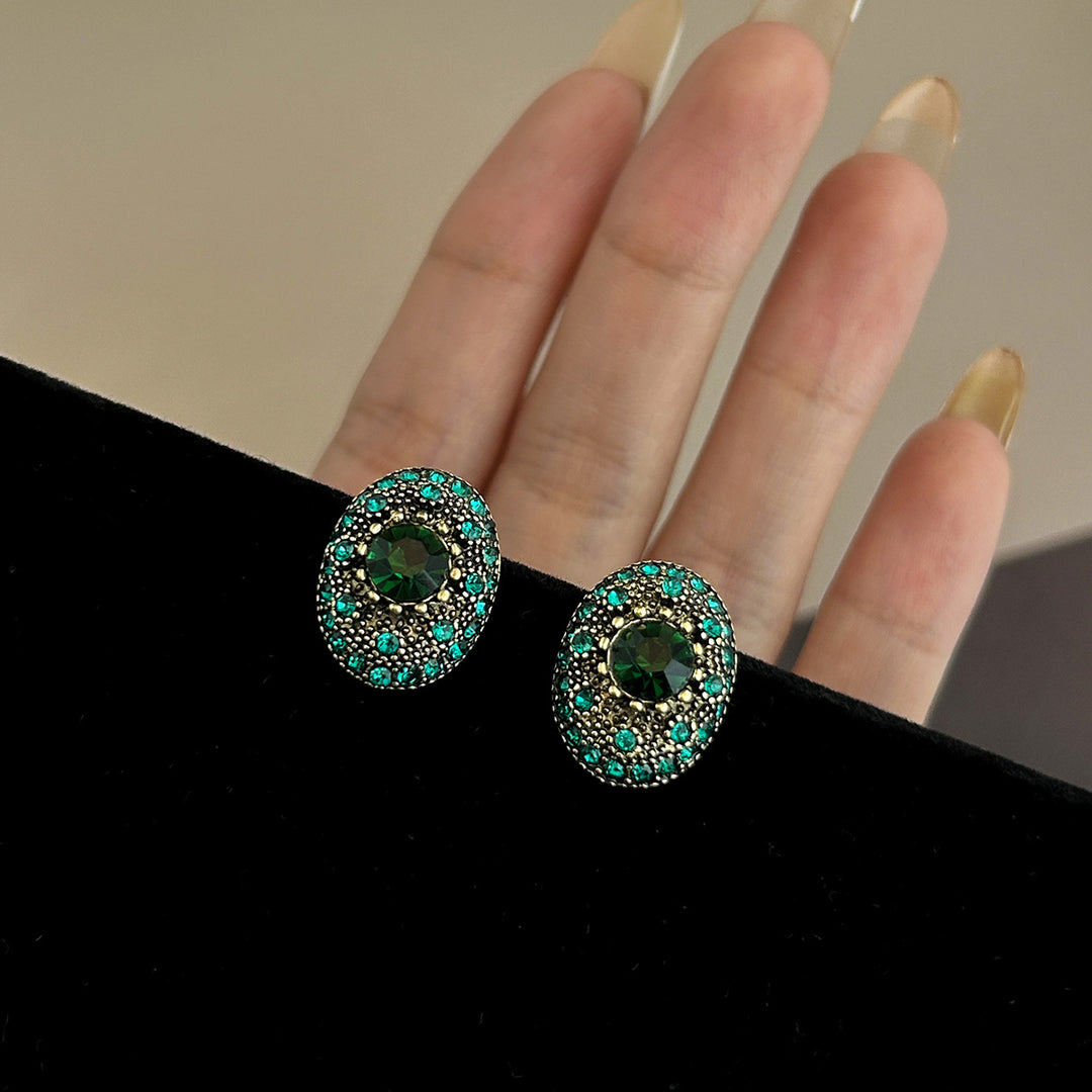 Sparkling stud earrings with intricate details Stornfield