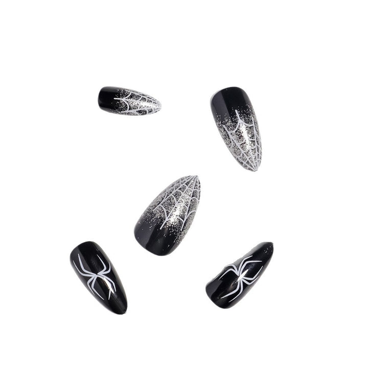 Halloween-Themed Spider Web Press-On Nails Stornfield