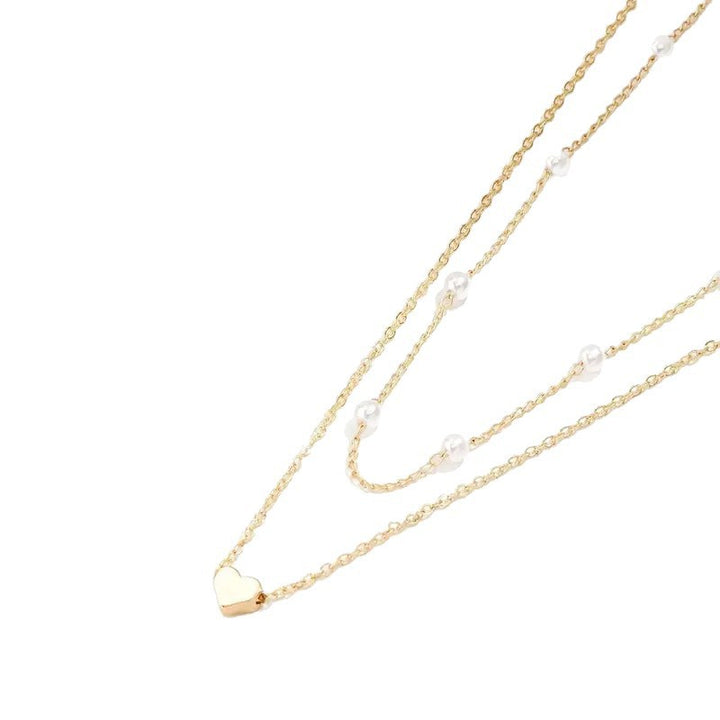 Double Layered Elegant Pearl Necklace Stornfield