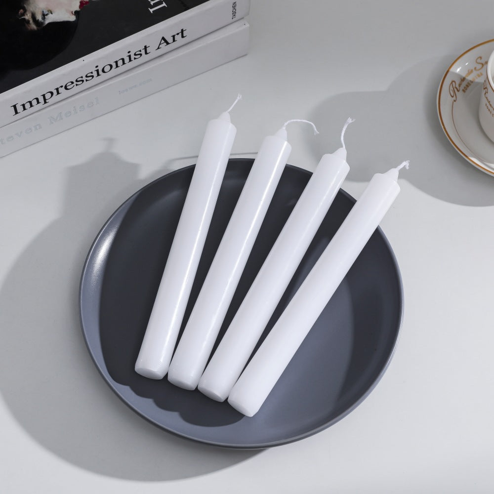 Pressed Crystal-Style Ribbed Glass Taper Candle Holder Stornfield