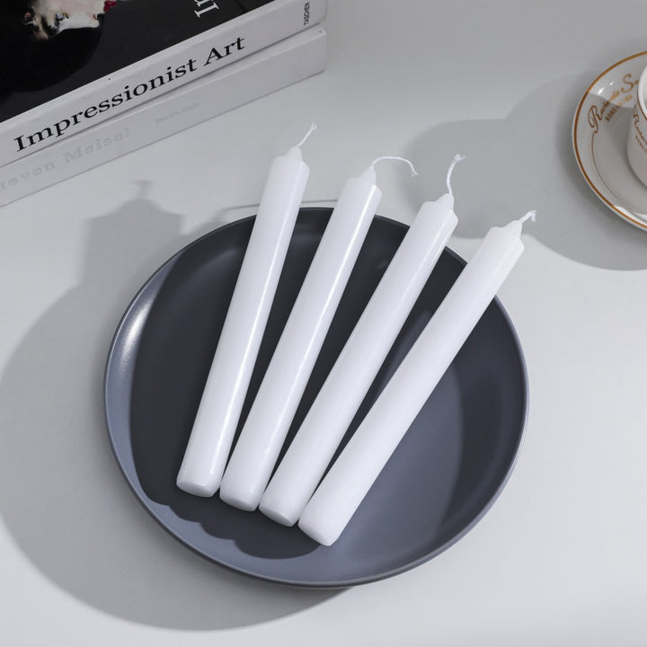 Pressed Crystal-Style Ribbed Glass Taper Candle Holder Stornfield
