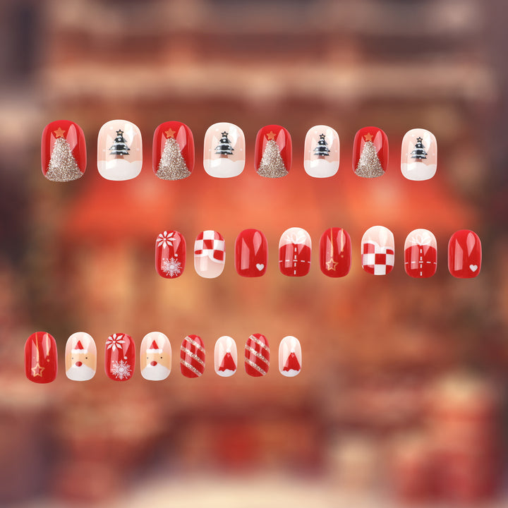 Festive nail art with Christmas motifs Stornfield