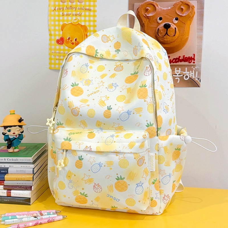 Fun Pineapple-Themed School Backpack Stornfield