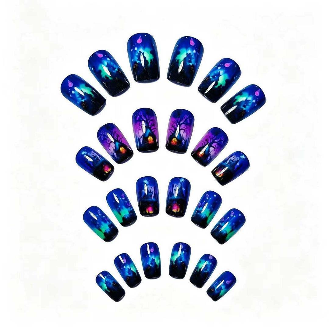 Fairy Tale Forest Design Artificial Nails Stornfield