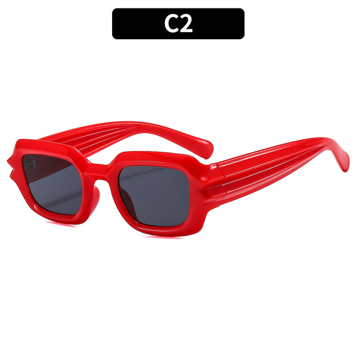 Bold Geometric Square Frame Sunglasses