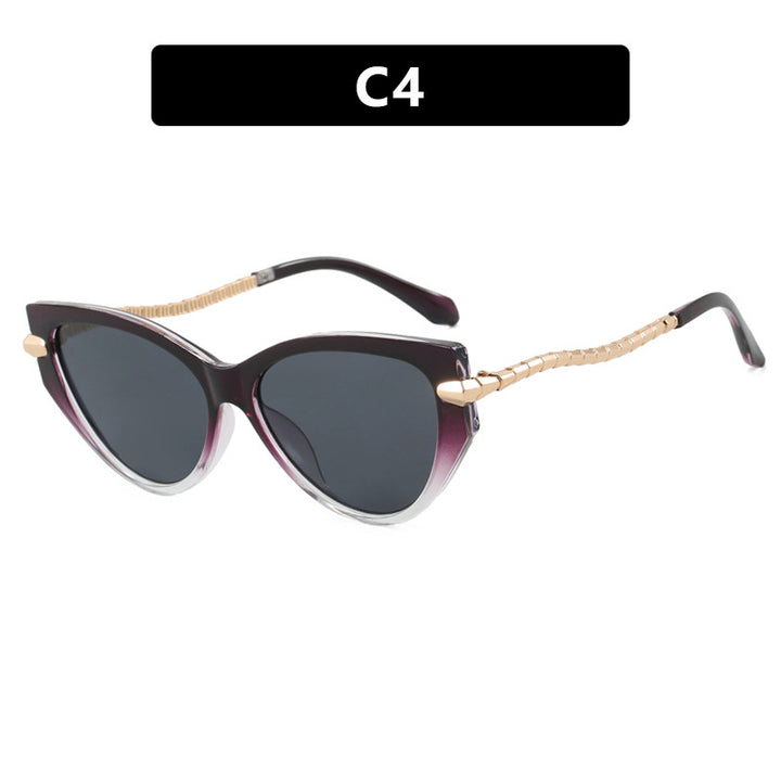 Ladies Cat-Eye Sunglasses with elegant metal frame and fashionable accents Stornfield