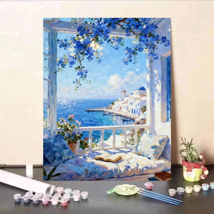 Scenic Coastal View Paint by Numbers Art Kit Stornfield