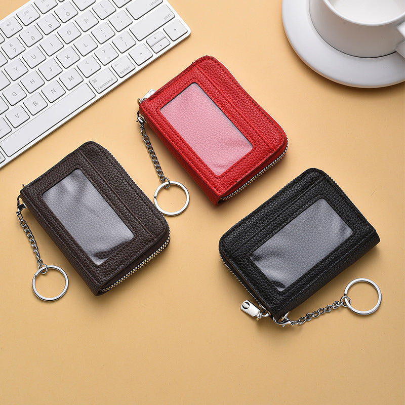 Textured  Zip Around Card Holder Stornfield