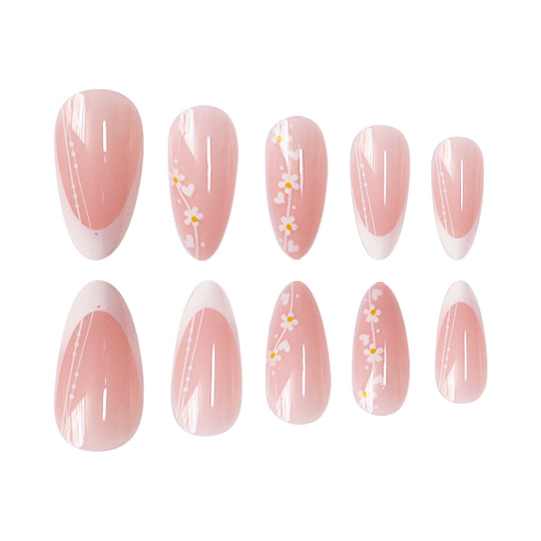 Artistic Floral Gradient Press-On Nail Set Stornfield