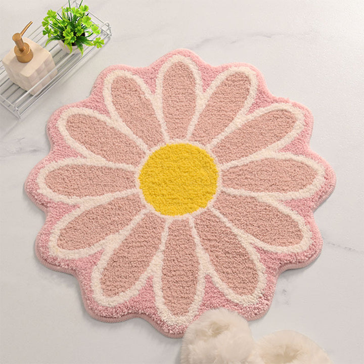 Floral Design Bath Mat