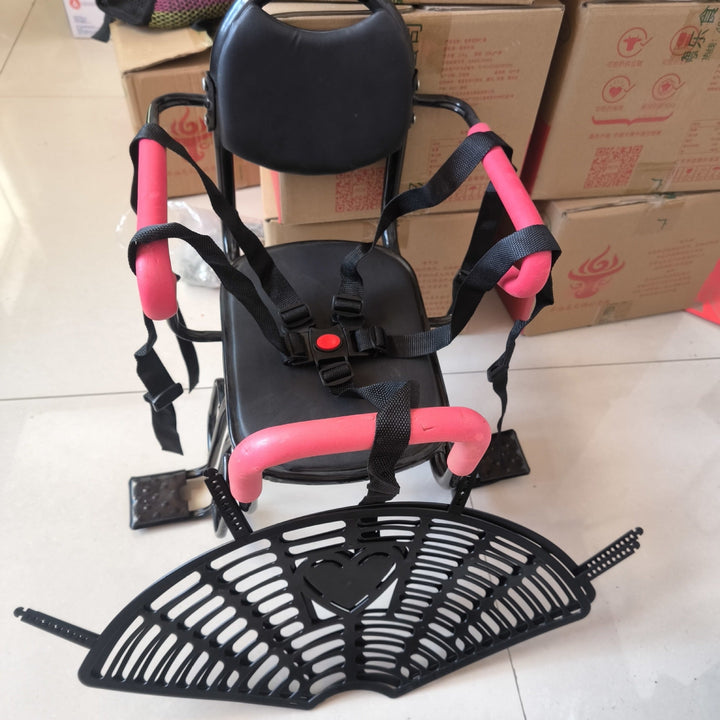 toddler safety bike seat with adjustable five-point harness padded armrests and footrests Stornfield