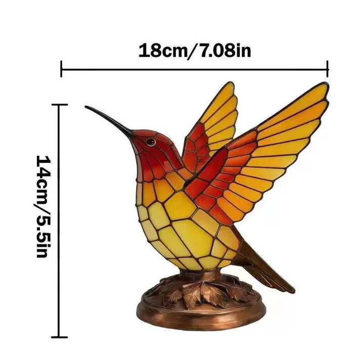 Decorative table lamp in the shape of a hummingbird Stornfield