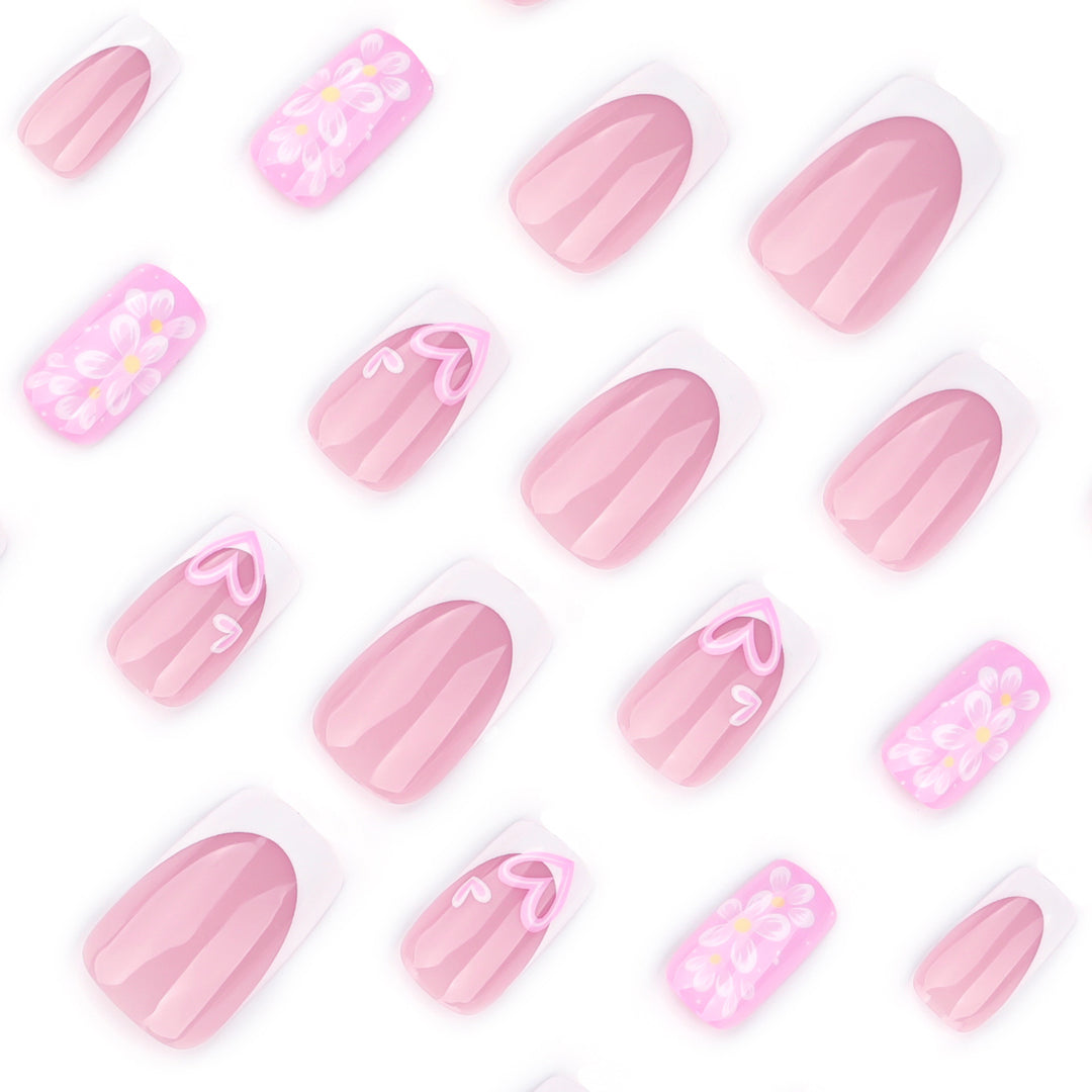 Premium Nail Design with Floral Motifs Stornfield