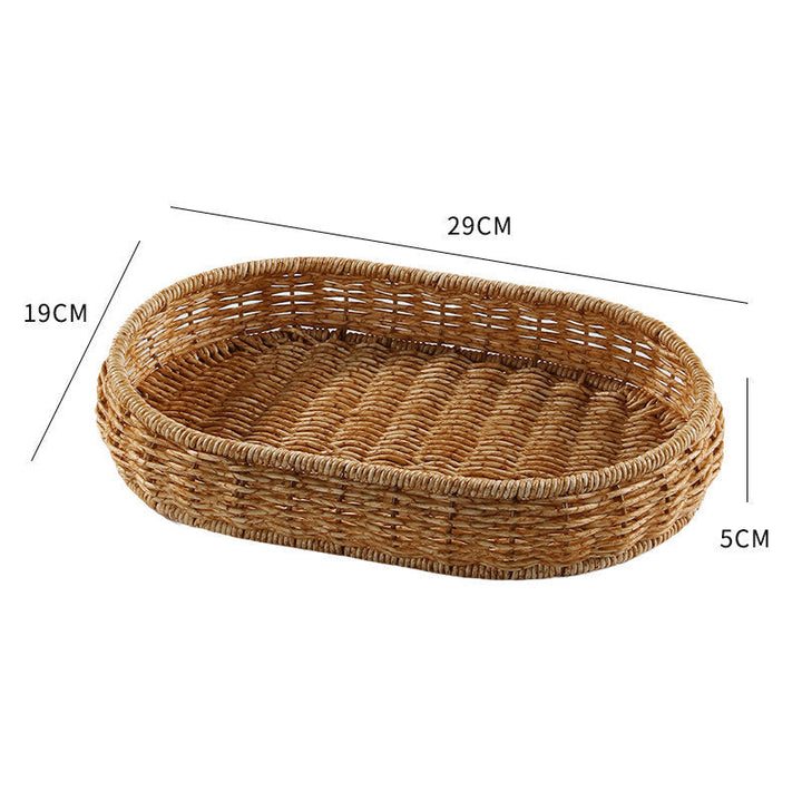 Handwoven Decorative Serving Tray Stornfield 1783754312
