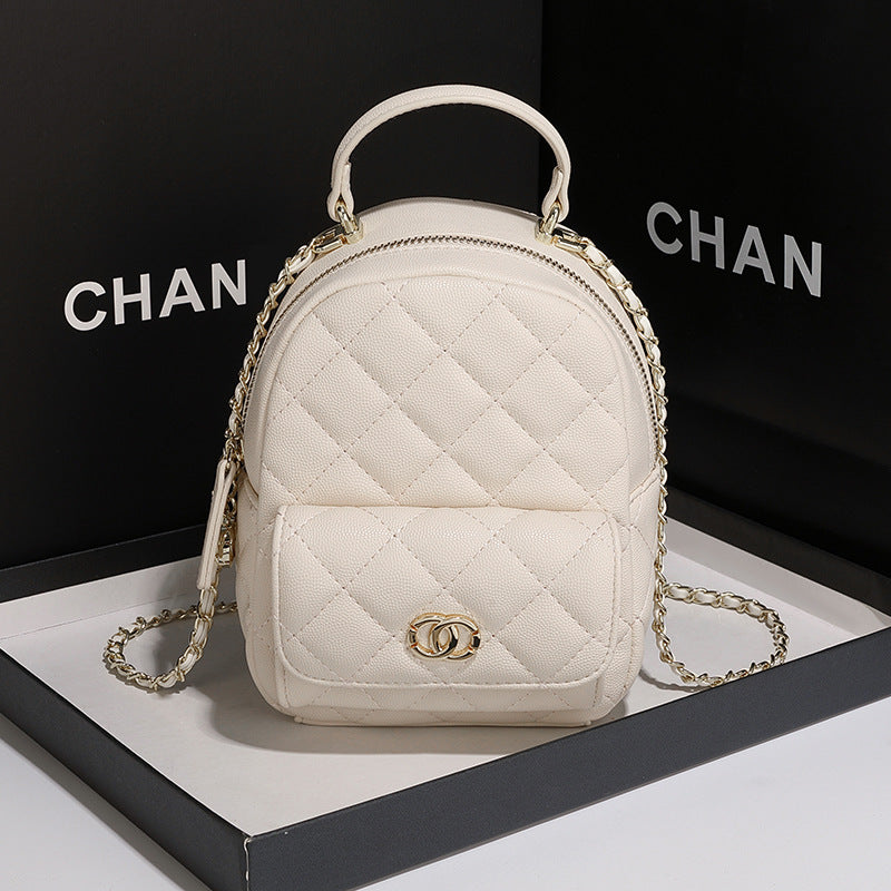 Quilted Mini Backpack Handbag